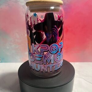 KPOP Demon Hunter Glass Tumbler
